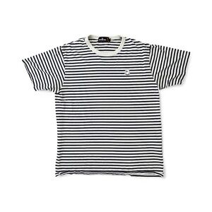 A Bathing Ape Black Short Sleeve Striped T-Shirt